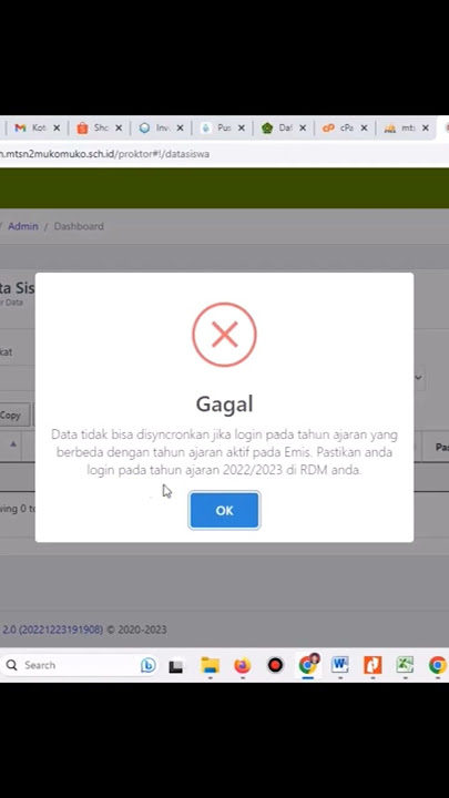 RDM Gagal Singkron EMIS