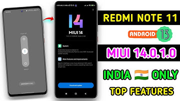🇮🇳 Redmi Note 11 Miui 14.0.1.0 With Android 13  Stable Update Top 5 Features | Redmi Note 11 Miui 14