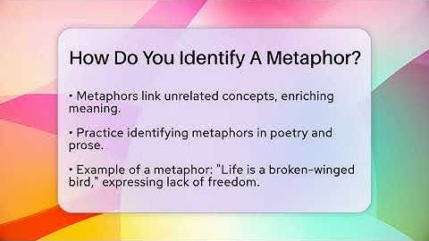 How Do You Identify A Metaphor? - The Prose Path