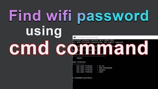 WiFi hacking | use cmd  find WiFi password  |  show all wifi password new method 2020