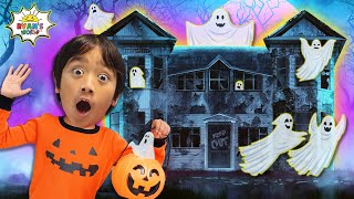 ryans halloween haunted bounce house challenge