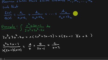 Calculus - Integration Of Rational Functions By Partial Fractions