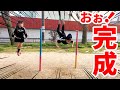 【鉄棒】何年もできなかった技がついに完成!秘技!コウモリふりおり!