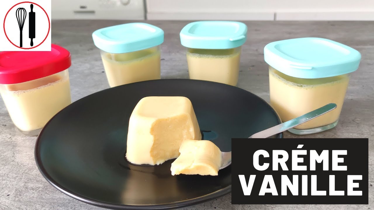 crème vanille  à la yaourtière recette facile