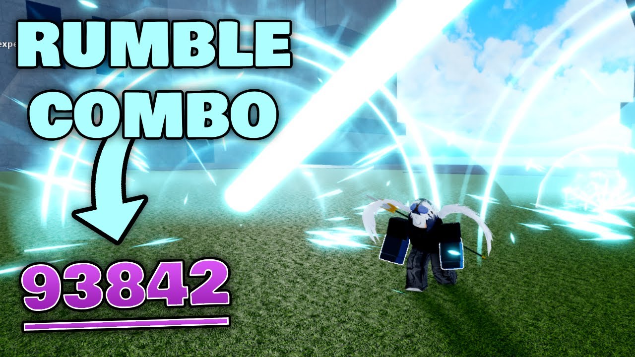 The Best Rumble Fruit Showcase And Pvp Combo In Blox fruit At Roblox 