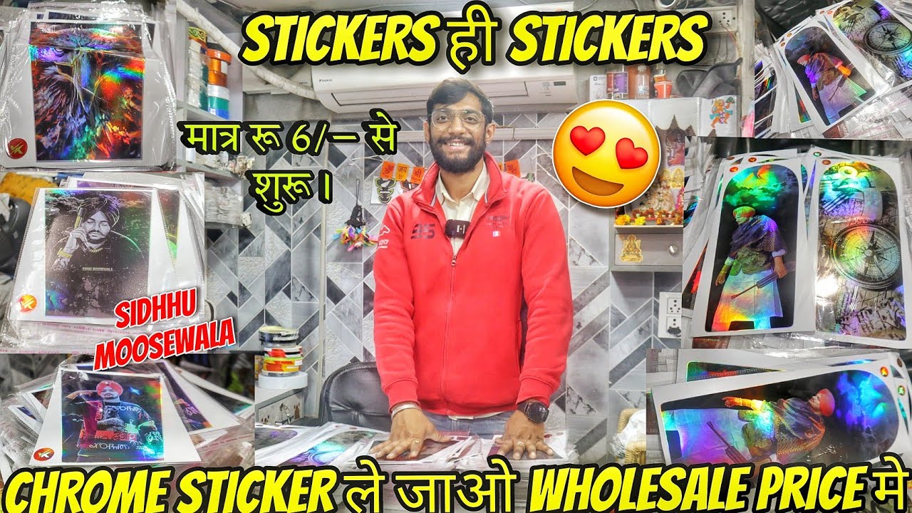Eagle and Sidhhu Moosewala Chrome Stickers ✅ in WHOLESALE PRICE😍 Cheapest Price Stickers ✨