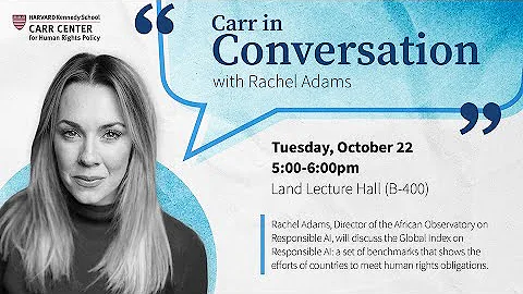 Rachel Adams: Developing the Global Index on Responsible AI