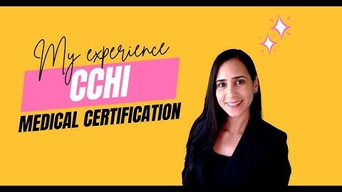 CCHI Certification - My experience | CCHI