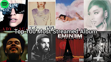 Top 100 Most Streamed Album Of All Time On Spotify