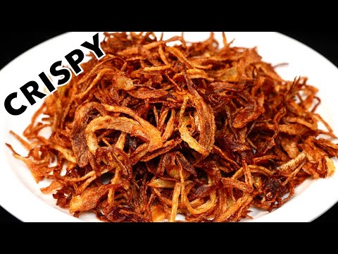 HOW TO FRY ONIONS PERFECTLY amp STORE FOR MONTHS  Crispy Fried Onions