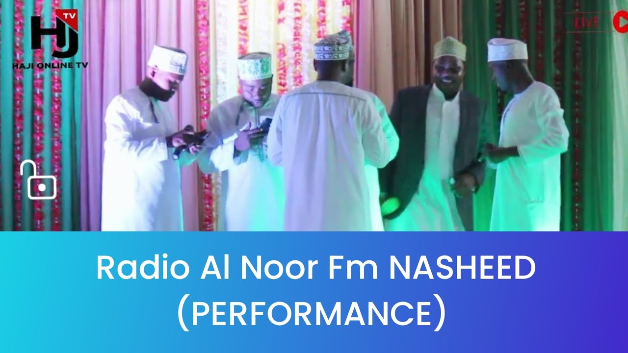Wafanya kazi wa Radio Al Noor Fm waki (performance) tamasha la Rahatul EID Nasheed