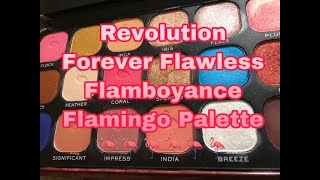 First Impressions:  Makeup Revolution Forever Flawless Flamboyance Flamingo Palette