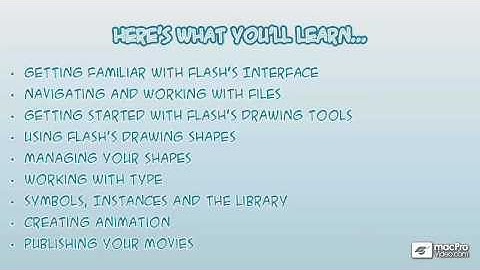 Flash CS5 101: Core Flash CS5 - 1 Welcome