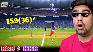 Record! V.Kohli 159(36)* RCB Vs KKR IPL 2026 Dream Cricket 25 screenshot 3