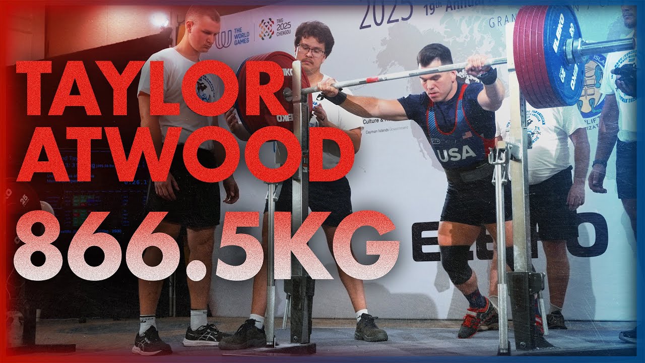 Тейлор Этвуд 866,5 кг в общей сложности по 83 кг | NAPFs 2025