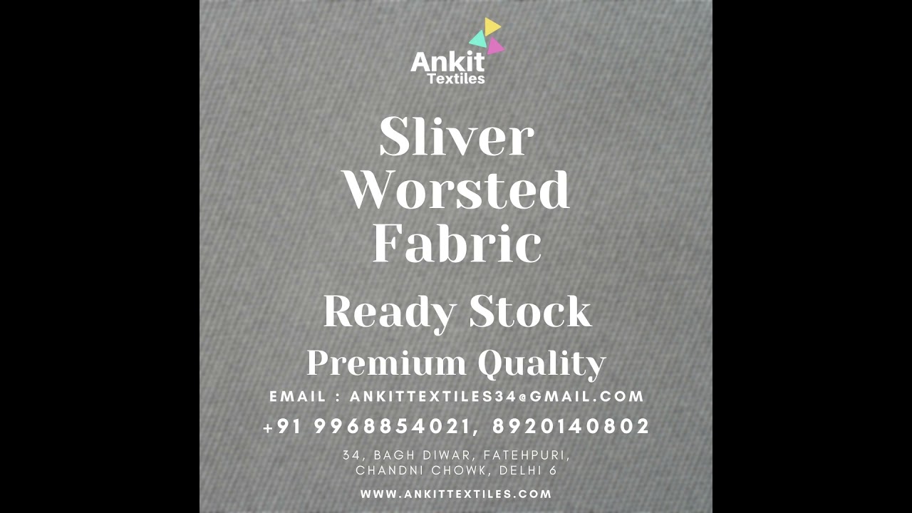 Sliver Worsted Fabric | Worsted Fabric For Uniform | Ankit Textiles Uniform Fabric Delhi