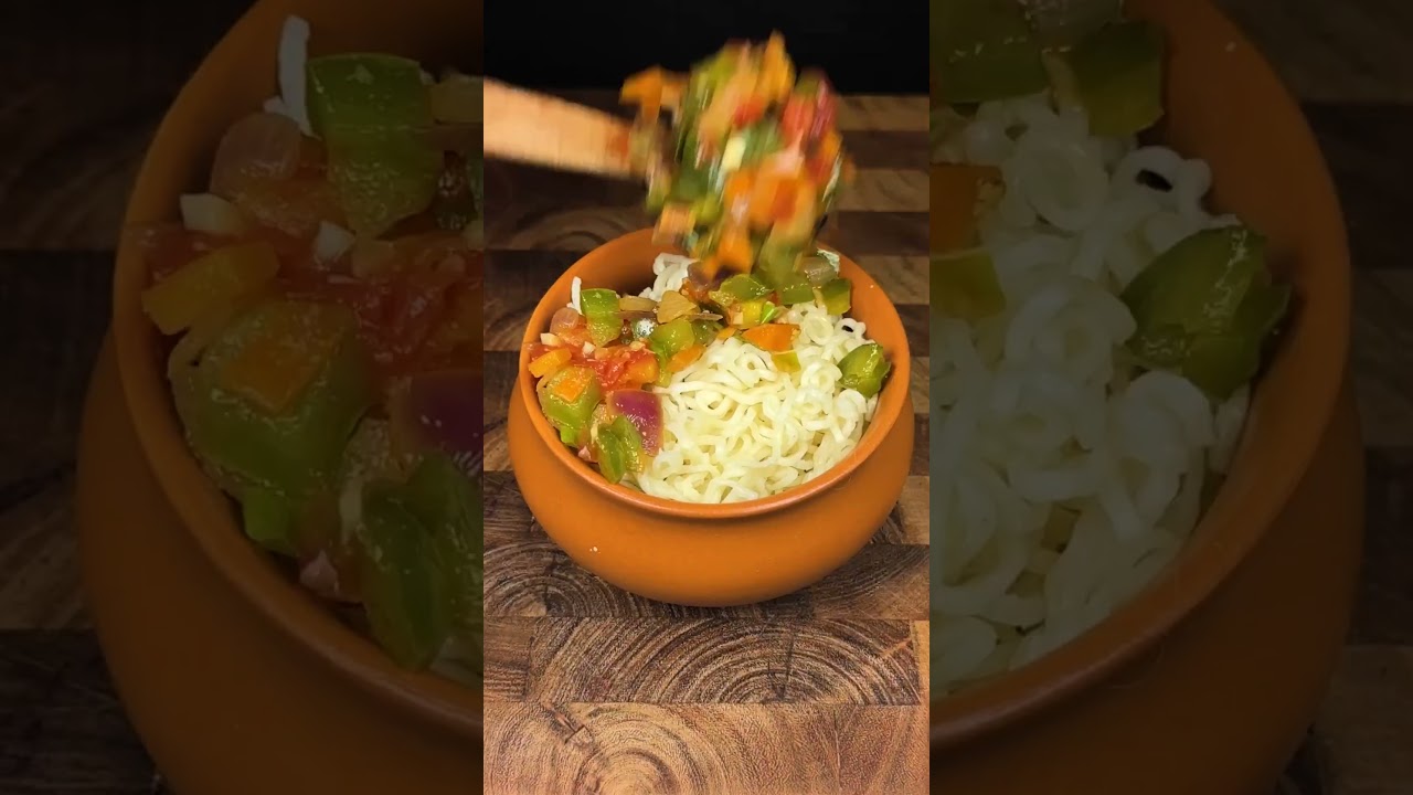 Ultimate Cheesy Veg Maggi Pot | Street Style Maggi Recipe 🧀🌶️ | Viral Maggi Hack!