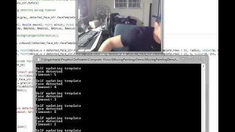 Robust face detection using Haarcascades + template matching