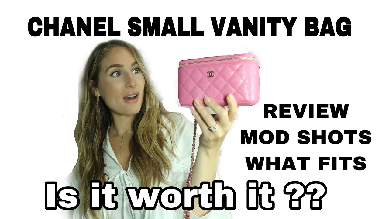 CHANEL SMALL VANITY ON CHAIN 20S PINK / Review WIMB + Mod Shots! 