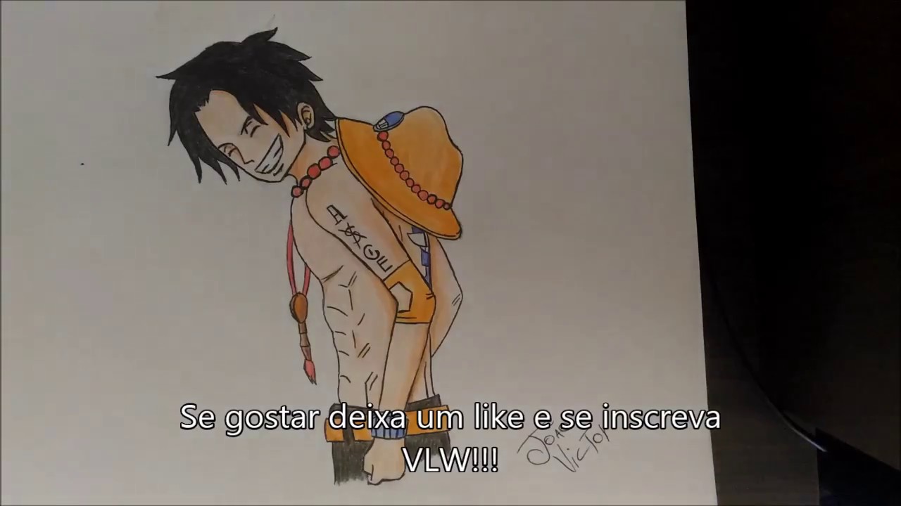 SPEED DRAWING ACE (ONE PIECE) YouTube