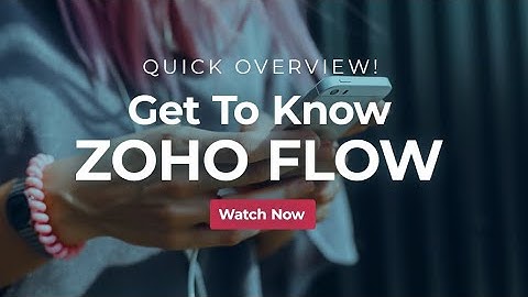 Zoho Flow - An app that connects apps