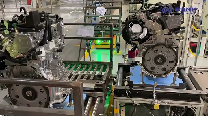 Boosting Efficiency in Automotive Engine Assembly Line with AGV Tech 🚗⚙️  #AGVTech