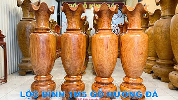 Báo Giá Chi Tiết 2 Cặp Lục Bình Gỗ Hương Đá, Hàng Chọn Vân Đẹp Siêu Vip Kỹ Lưỡng