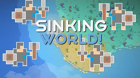 A War Between Kingdoms But The Continent Is Slowly Sinking! - WorldBox