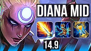 DIANA vs IRELIA (MID) | 68% winrate, Godlike | BR Master | 14.9