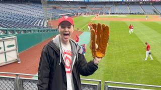 Catching my 13,000th baseball at Citizens Bank Park