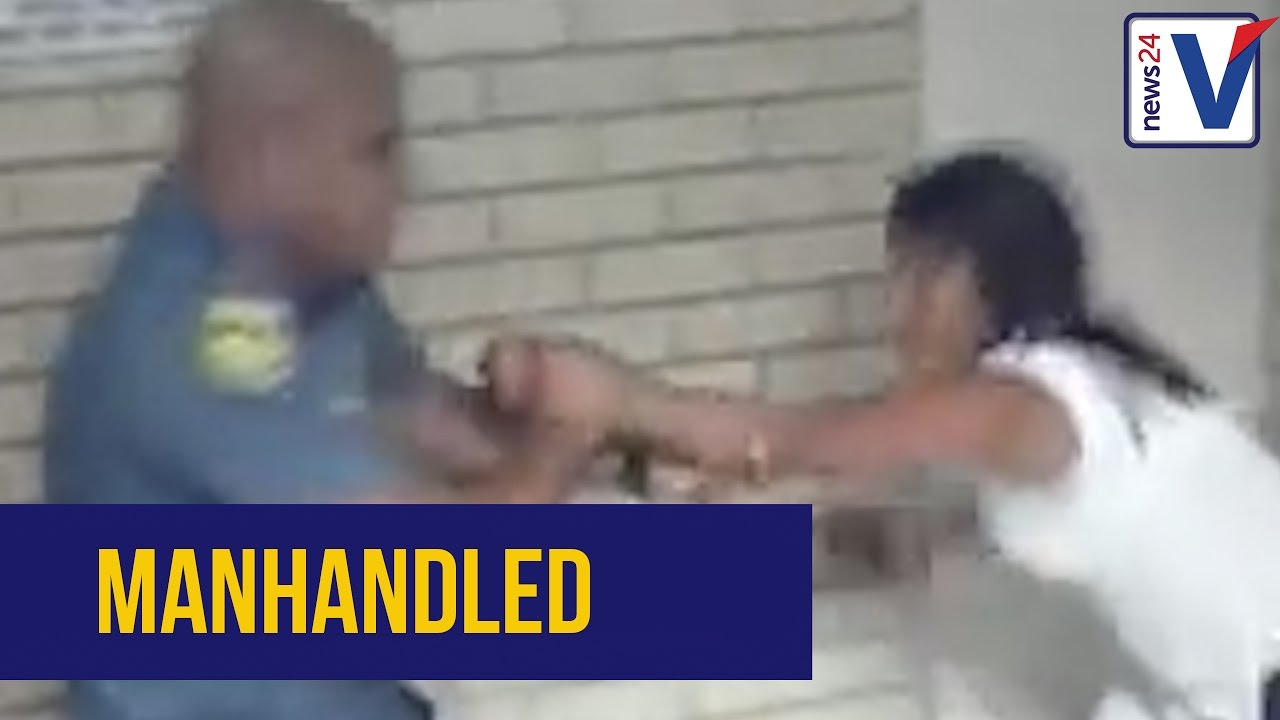 WATCH: Woman manhandled at a Cape Town police station - YouTube
