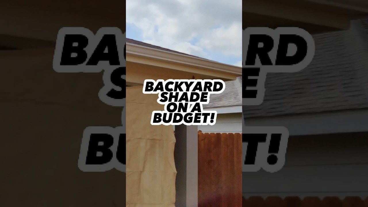 Completed Projects: ☀️ Easily add shade with a cost-effective shade sail! ☂️ Save thousands! #DIY