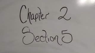 Algebra 1: Chapter 2 Section 5