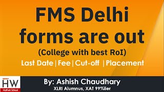 FMS Delhi forms are out || College with the best RoI by Halfwit School 167 views 3 years ago 7 minutes, 24 seconds