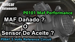 P0101 Sensor MAF Gmc Y P0641 Voltage De Referencia Diagnostico Avilcar