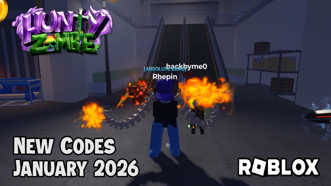 Новые коды для Roblox Hunty Zombie, январь 2026 года.