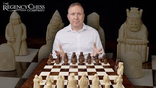 The Isle Of Lewis Italian Dark Walnut Chess Set RCPB157
