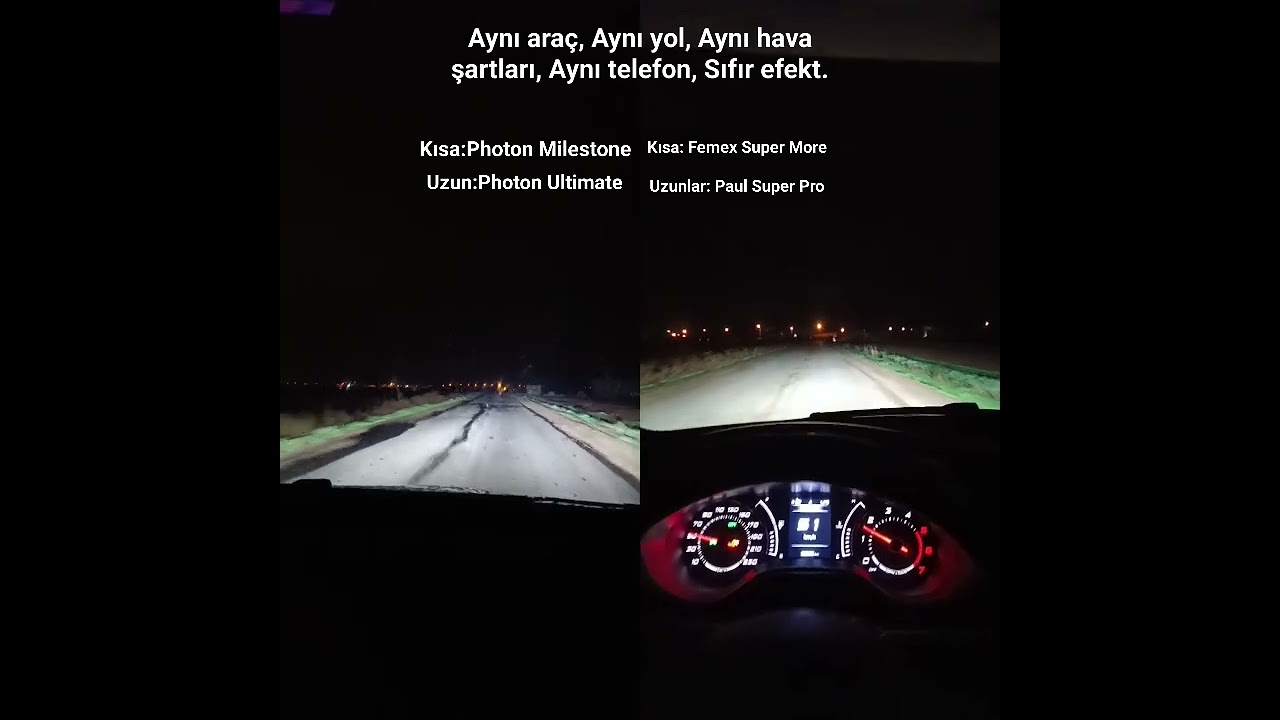 Photon Vs Femex. Kararsız kalanlar için ikisi arasında ki fark.(Araç:Fiat Egea merceksiz Far!!)