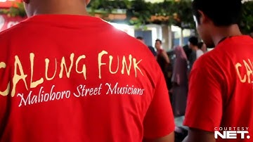 Intip Aksi Fenomenal Calung Funk Jogja di Malioboro