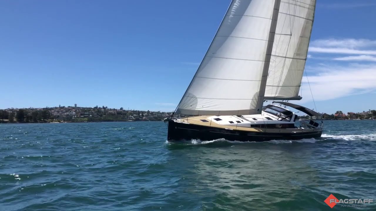 Beneteau Sense 50 'Exodus' sailing on Sydney Harbour - Sold by Flagstaff Marine..