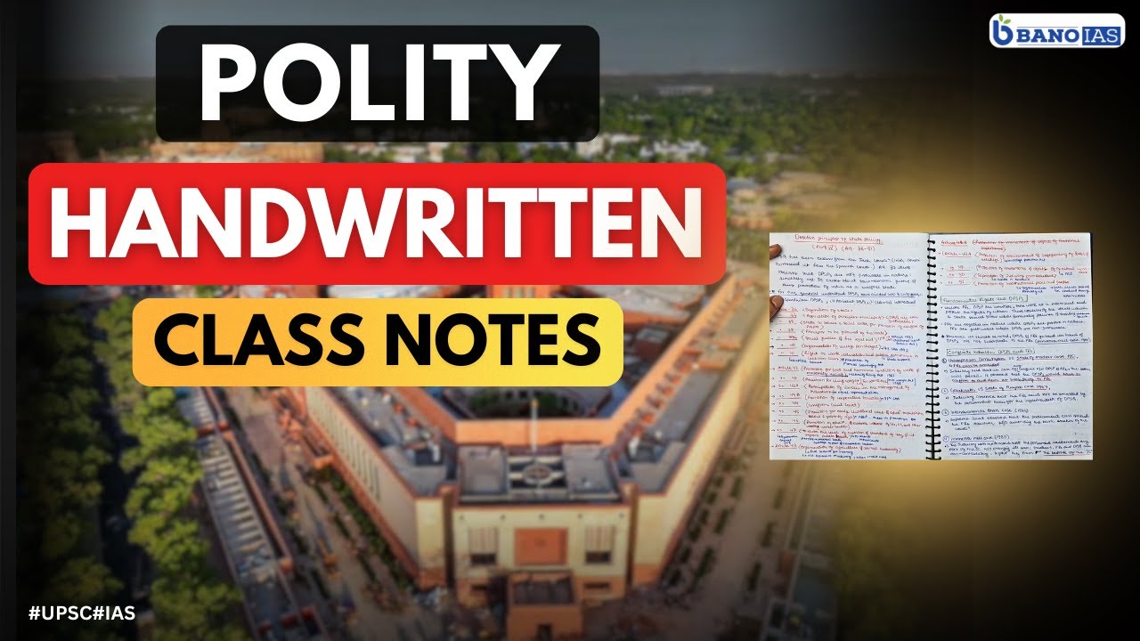 Polity Class Notes | BANO IAS | New Batch Starts Jan 31 - YouTube