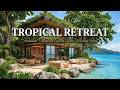 Tropical Island Villa Ambience 🌴 | Relaxing Ocean Waves &amp; Luxury Beach House Sounds #LumoraStudios,