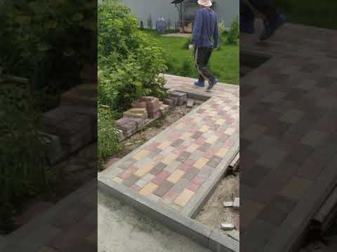 Установка поребриков 😎