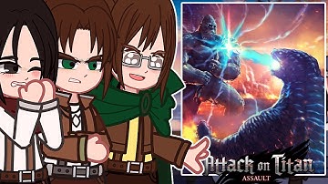 Attack On Titan React to Godzilla VS Kong || AOT React || Gacha Life - TikTok Edits