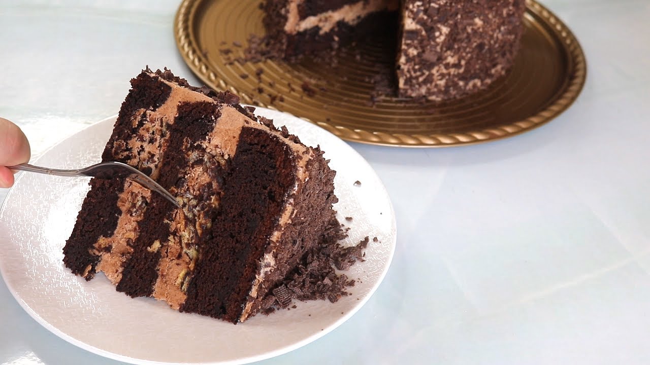 تورته شوكولاته بحشوه لذيذه جدا  chocolate cake