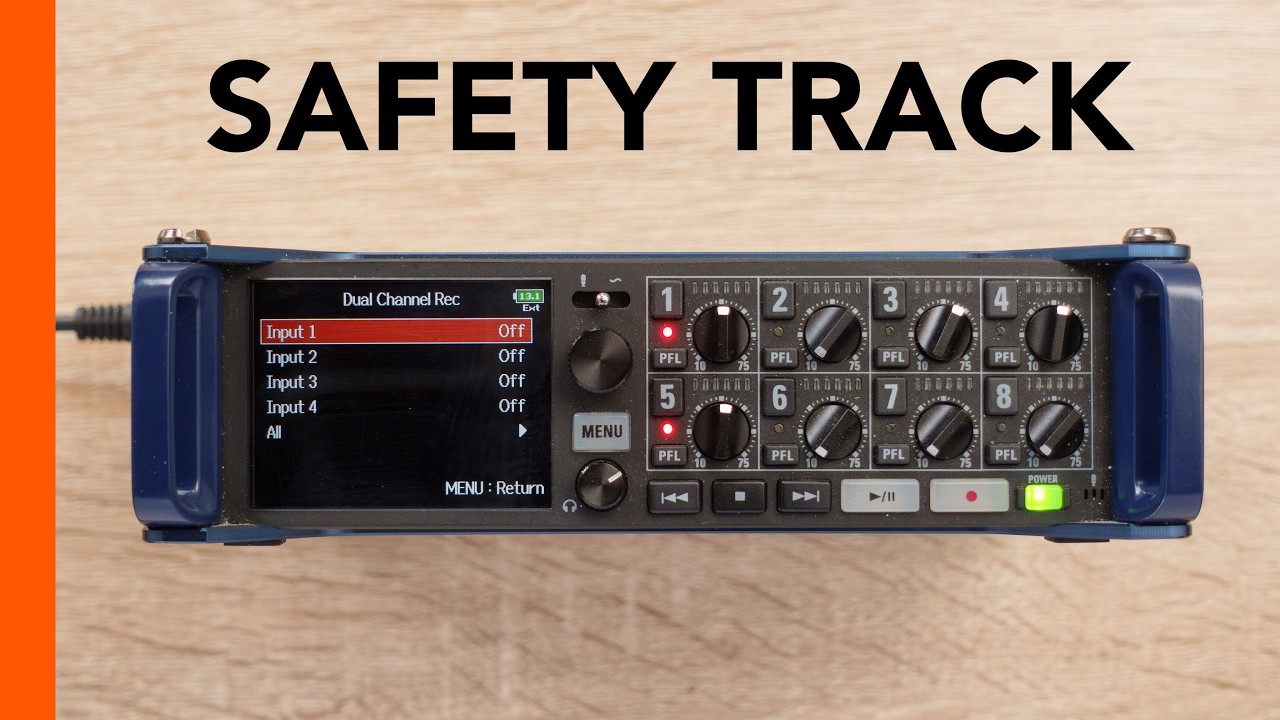 Zoom F8 - Dual Channel / Safety Track Recording - YouTube