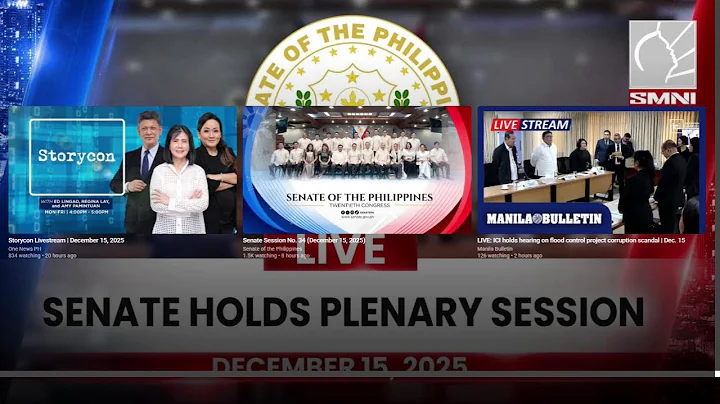 LIVE: Senate holds Plenary Session | December 15, 2025