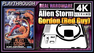 Alien Storm - Gordon (1991) | Wranker 4K Megadrive Real Hardware Playthrough | Retrotink 4K