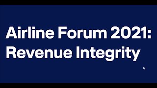 Airline Forum virtual - Talita Dalla Vecchia on Revenue Integrity / Lufthansa Systems