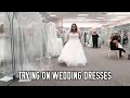 TRYING ON WEDDING DRESSES |Vlog#92